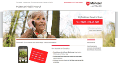 Desktop Screenshot of malteser-mobil-notruf.de